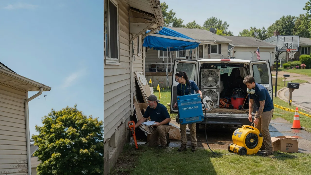 Ceiling Leak Cleanup in Janesville, MN near me